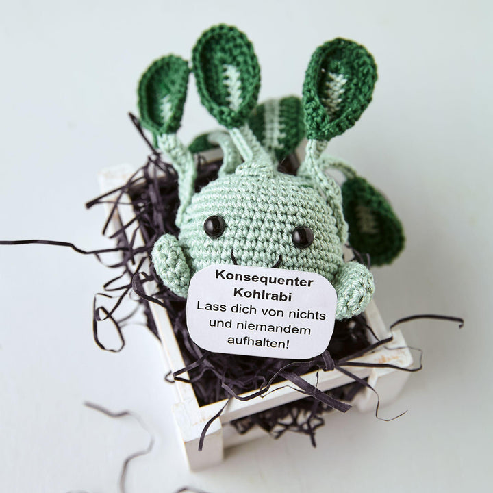 Emotional Support Veggies. Kleine Häkelfiguren mit positiven Botschaften | K...