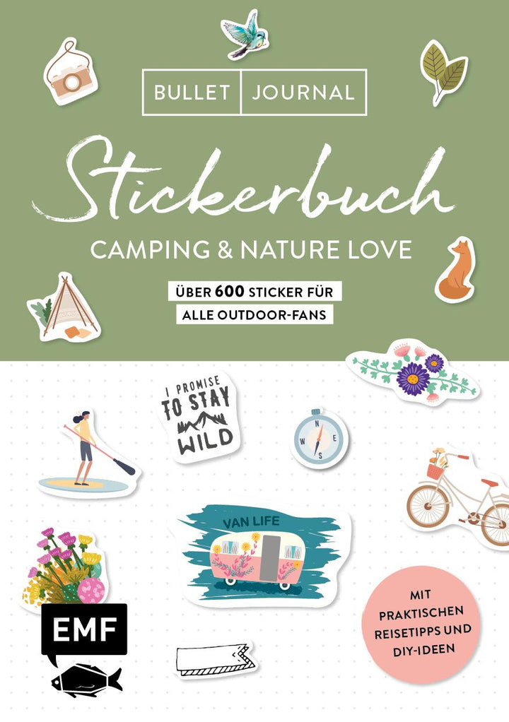 Bullet Journal Stickerbuch - Camping & Nature Love - Über 600 Sticker für al...