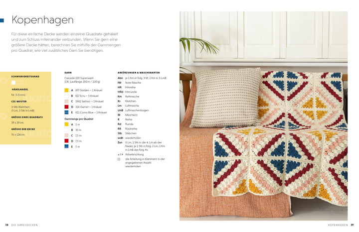 Bunte Häkeldecken Corner-to-Corner | Morgan, Leonie