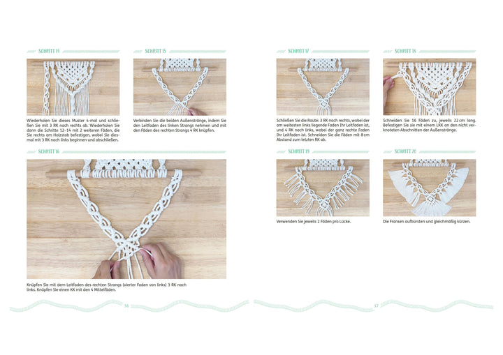 Makramee für Anfänger*innen. Die wichtigsten Knoten & Knüpftechniken in 10 e...