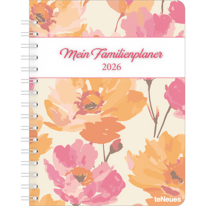Familienplaner-Buch Bright Flowers 2026 - Diary - Buchkalender - Taschenkale...