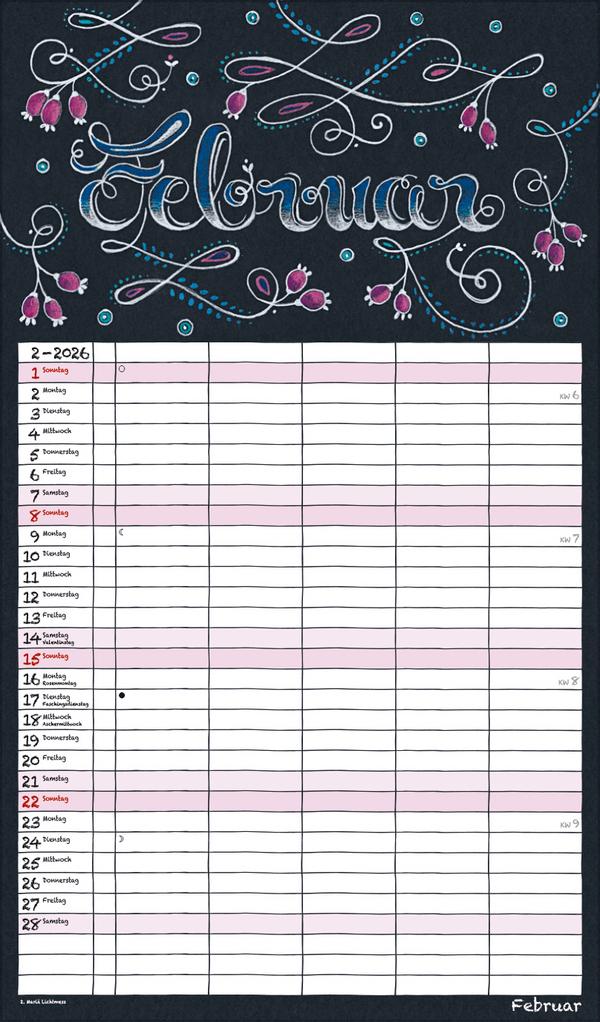 Lovely Chalk Timer 2026 | -