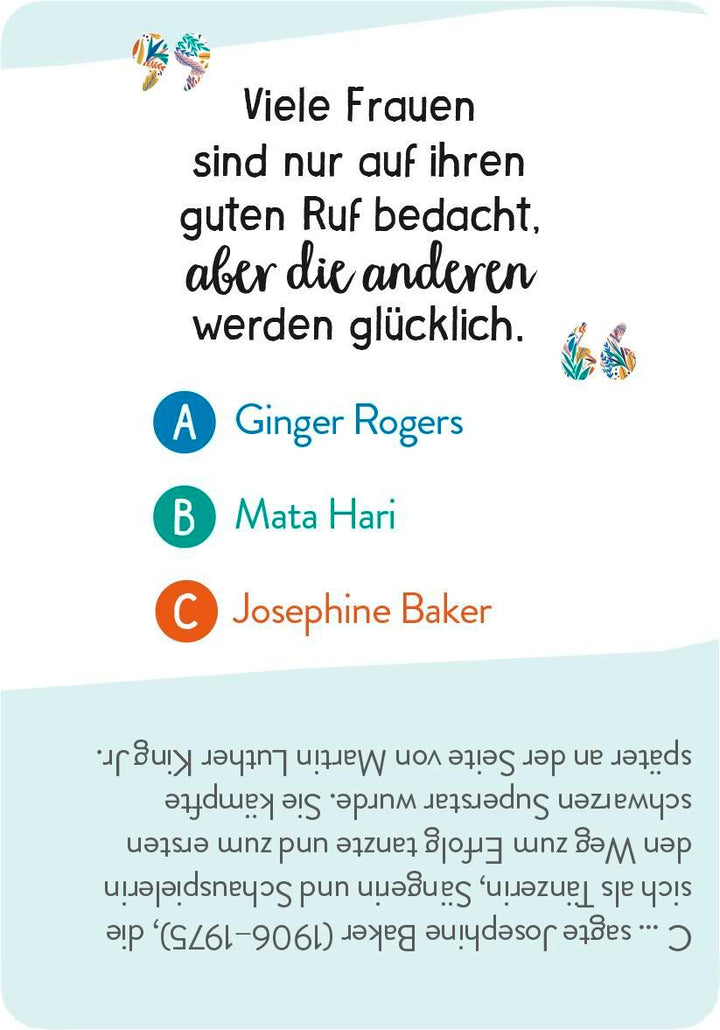 Wer hat's gesagt?! 99 Weisheiten kluger, mutiger und starker Frauen | -