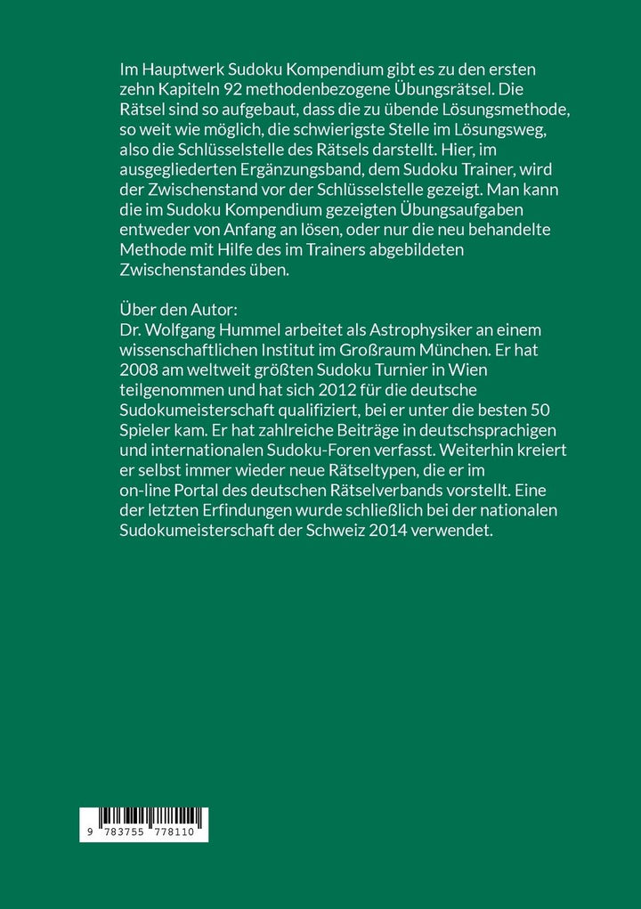 Sudoku Trainer | Hummel, Wolfgang