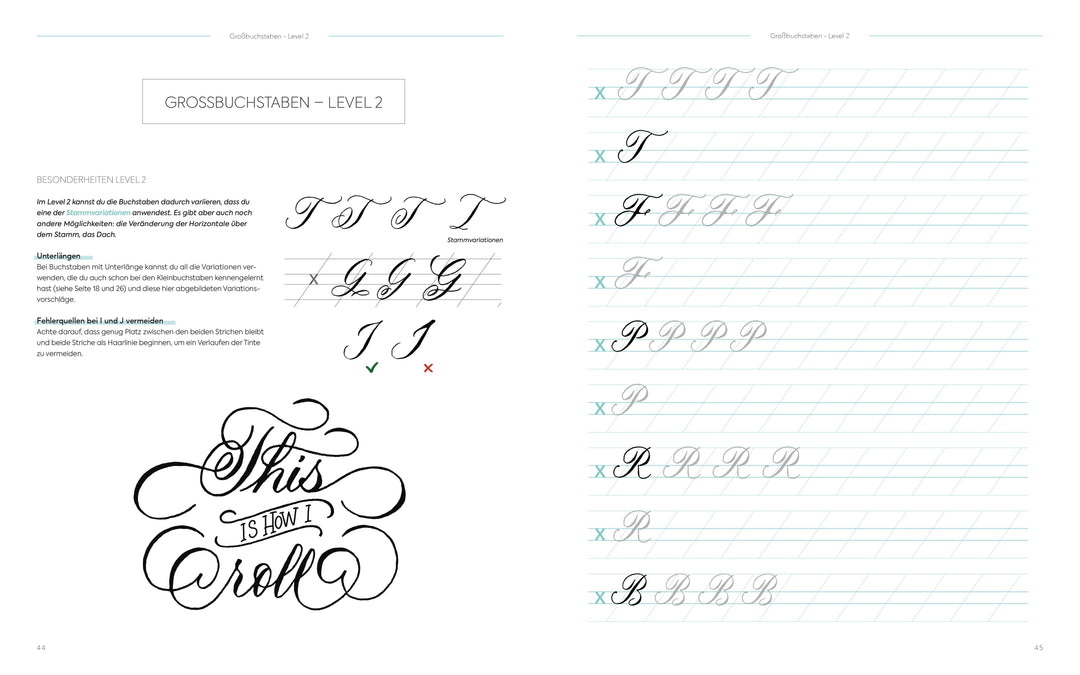Kalligrafie von A bis Z - Das Übungsheft | Safarik, Natascha
