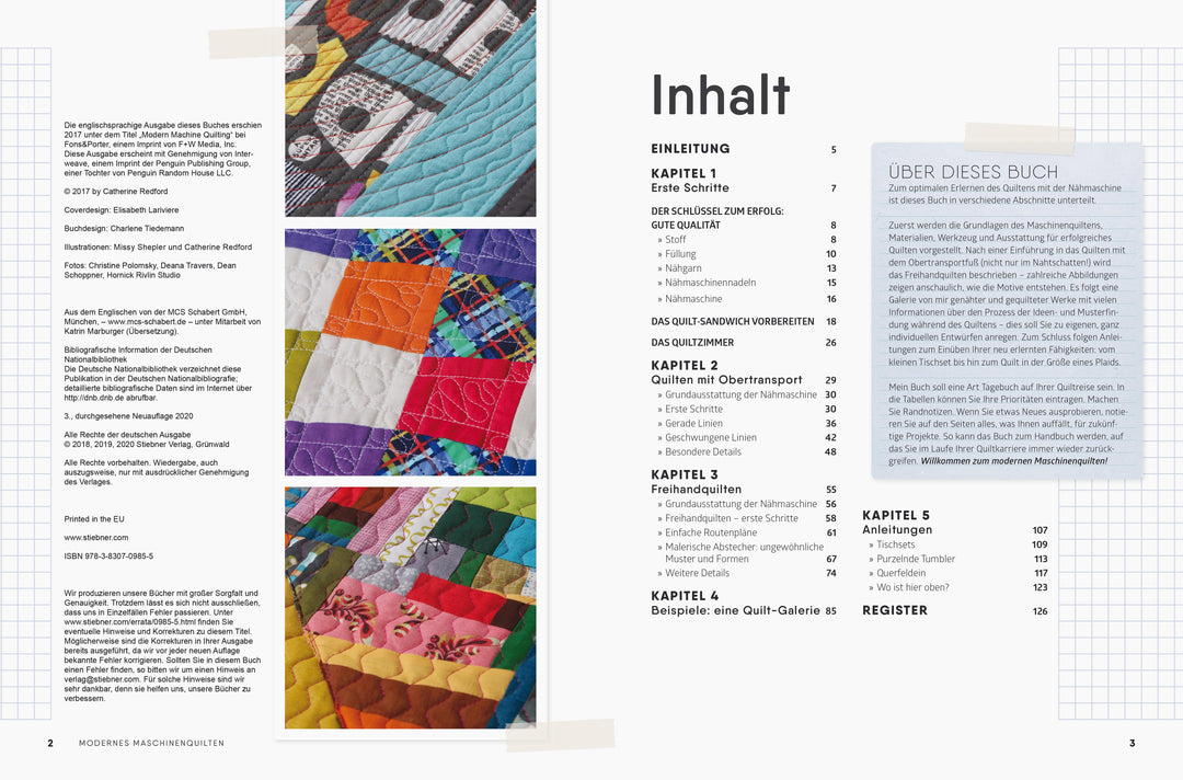 Modernes Maschinenquilten | Redford, Catherine
