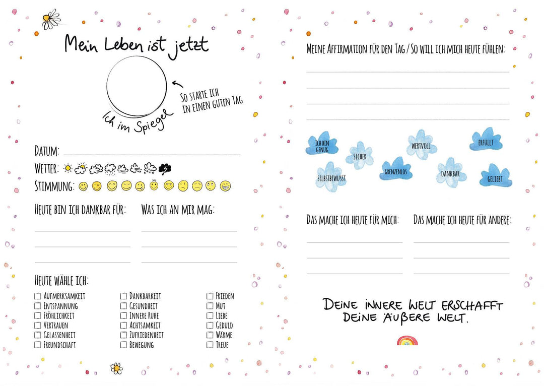 Glücklich, mutig, wunderbar - Dein fröhliches Journal | Pollmeier, Nicki