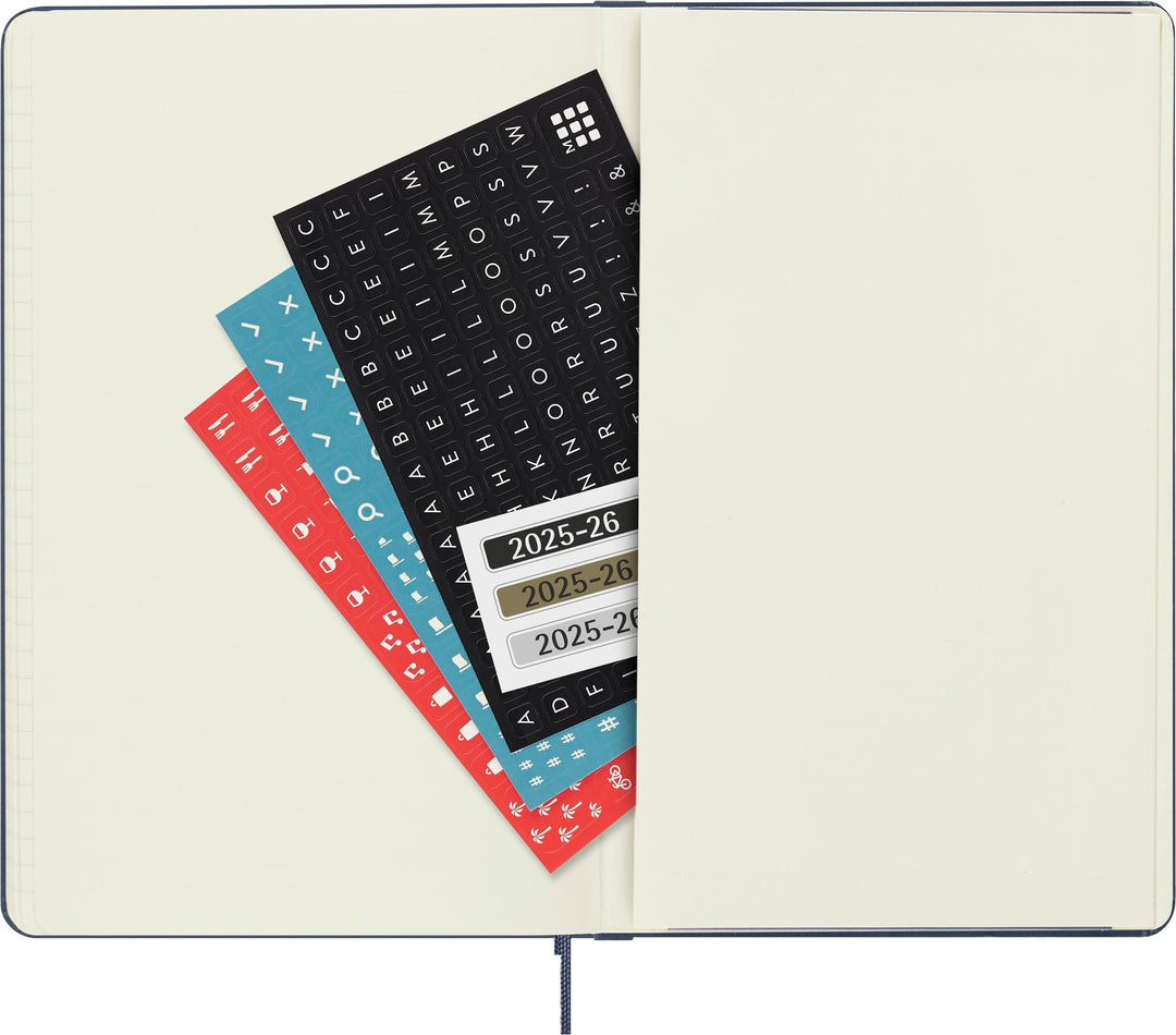 Moleskine 18 Monate Wochen Notizkalender 2025/2026, L/A5, 1 Wo = 1 Seite, Re...