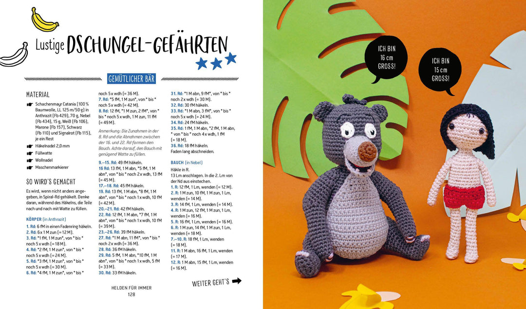 Helden der Kindheit - Die bunte Amigurumi-Sammlung für Disney-Fans | -