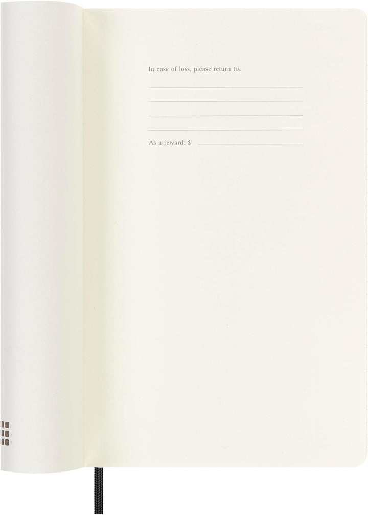 Moleskine 18 Monate Wochenkalender 2025/2026, L/A5, 1 Wo = 1 Seite, Rechts L...