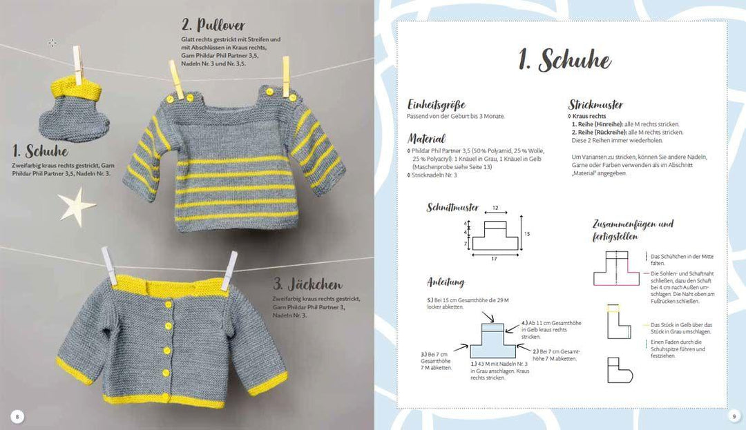 Babykleidung supereinfach selber stricken! 1 Prinzip - 30 niedliche Modelle ...