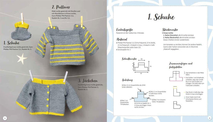 Babykleidung supereinfach selber stricken! 1 Prinzip - 30 niedliche Modelle ...