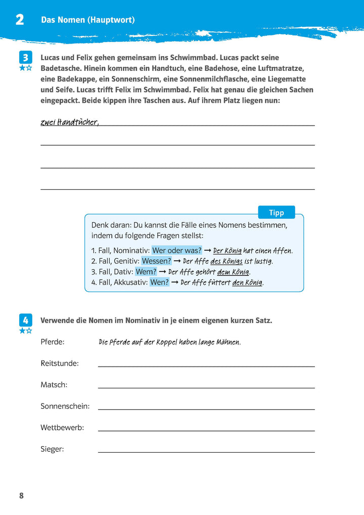 10-Minuten-Training Deutsch Wortarten 5./6. Klasse. Kleine Lernportionen für...