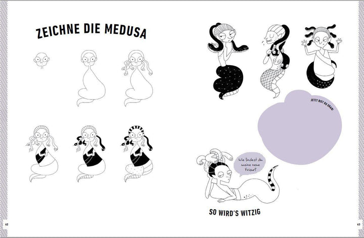 Witzige Fabelwesen zeichnen. Von Alraune bis Zombie | Kim, Heegyum