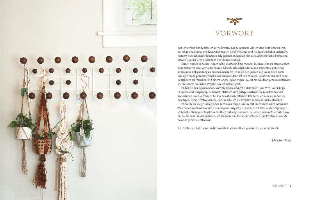 Makramee für Zimmerpflanzen | Borja, Chrysteen