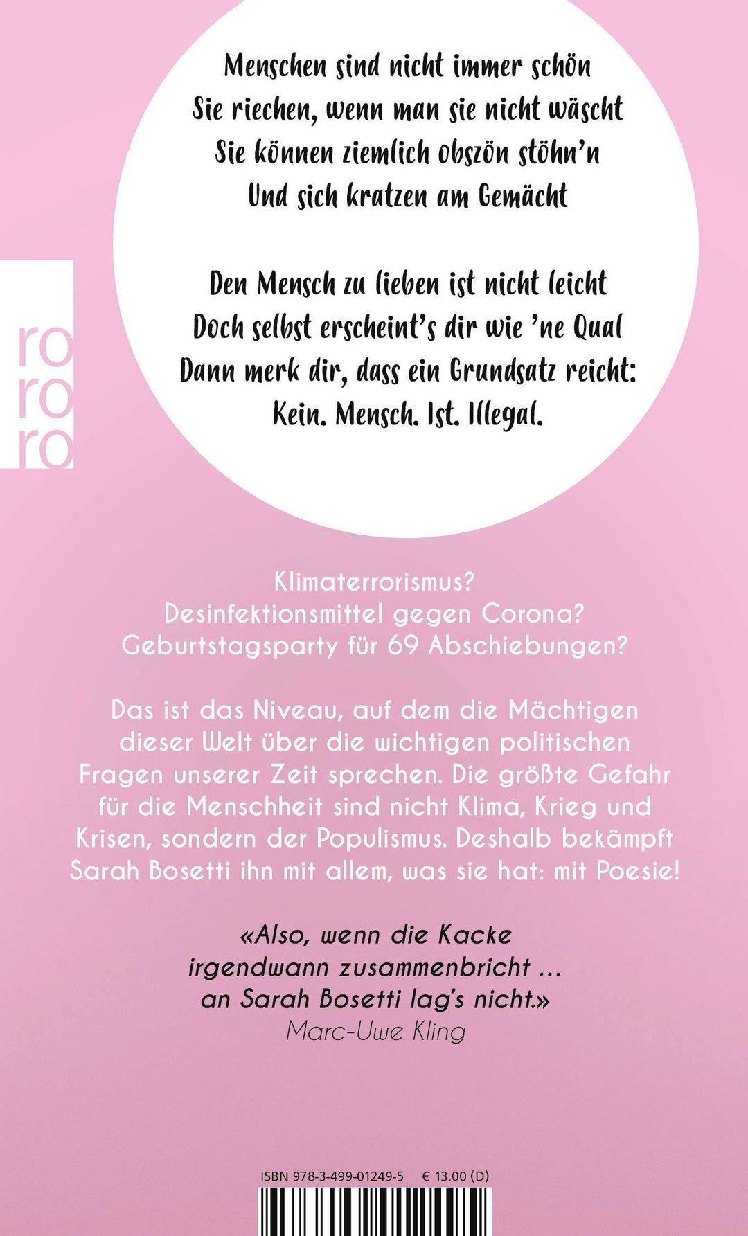 'Wer Angst hat, soll zuhause bleiben!' | Bosetti, Sarah