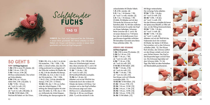 Mini-Amigurumis Adventskalender - Weihnachten im Wald | Caliri, Ilaria | Str...