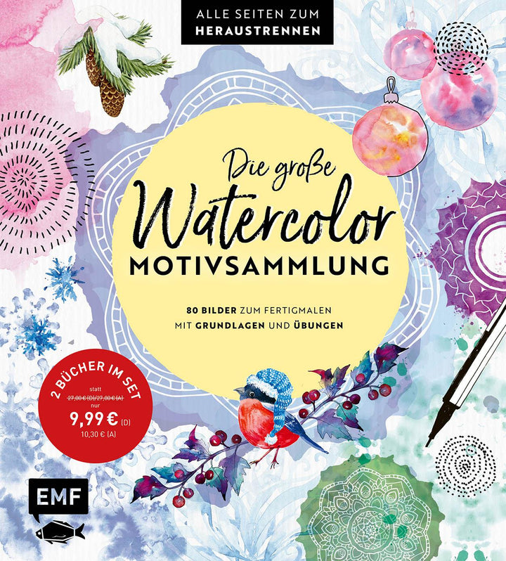 Die große Watercolor-Motivsammlung - 80 Bilder zum Fertigmalen | -