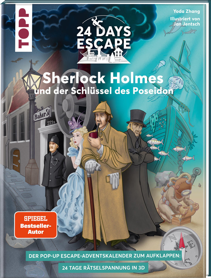 24 DAYS ESCAPE 3D Pop-Up-Adventskalender- Sherlock Holmes und der Schlüssel ...