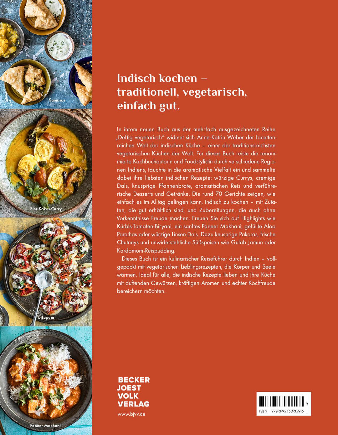 Deftig vegetarisch - Indien | Weber, Anne-Katrin