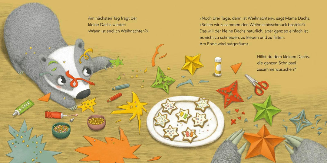 "Wann ist endlich Weihnachten?", fragt der kleine Dachs (Weihnachtsbuch) | K...