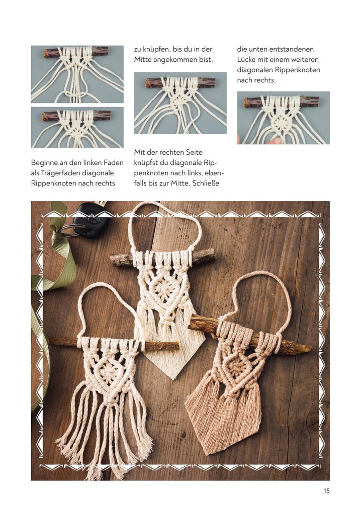 Kreativ-Set Einfach Makramee. Mit Anleitungsbuch und Material | Walther, Carina