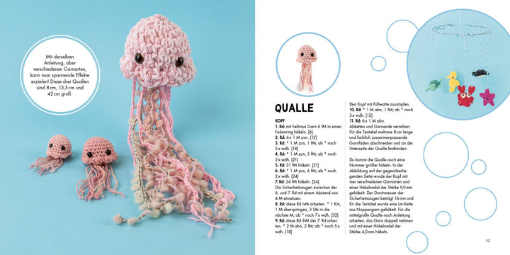 Mini-Amigurumis - süße Meeresbewohner | Abbondio, Sarah