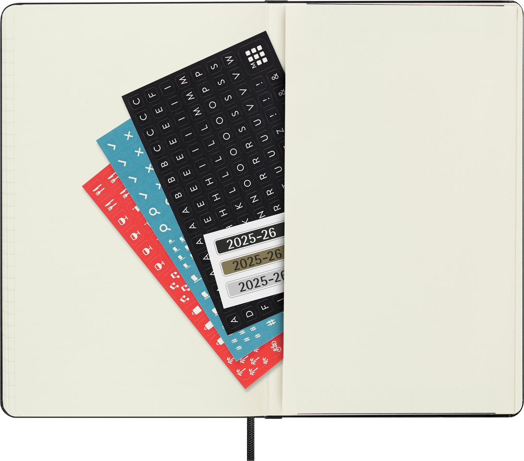 Moleskine 18 Monate Tagesnotizkalender 2025/2026, L/A5, 1 Tag = 1 Seite, Fes...