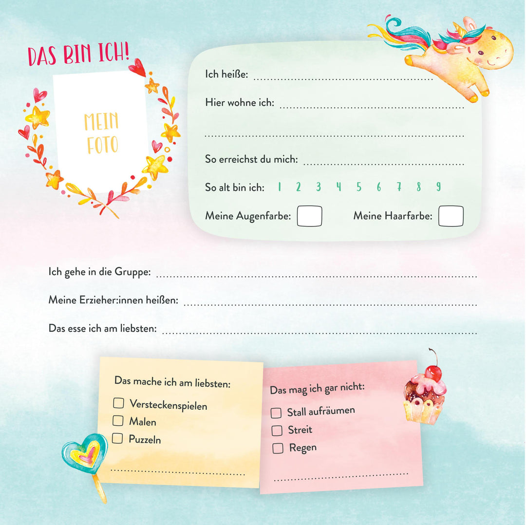Meine Kindergartenfreunde - Einhörner | -