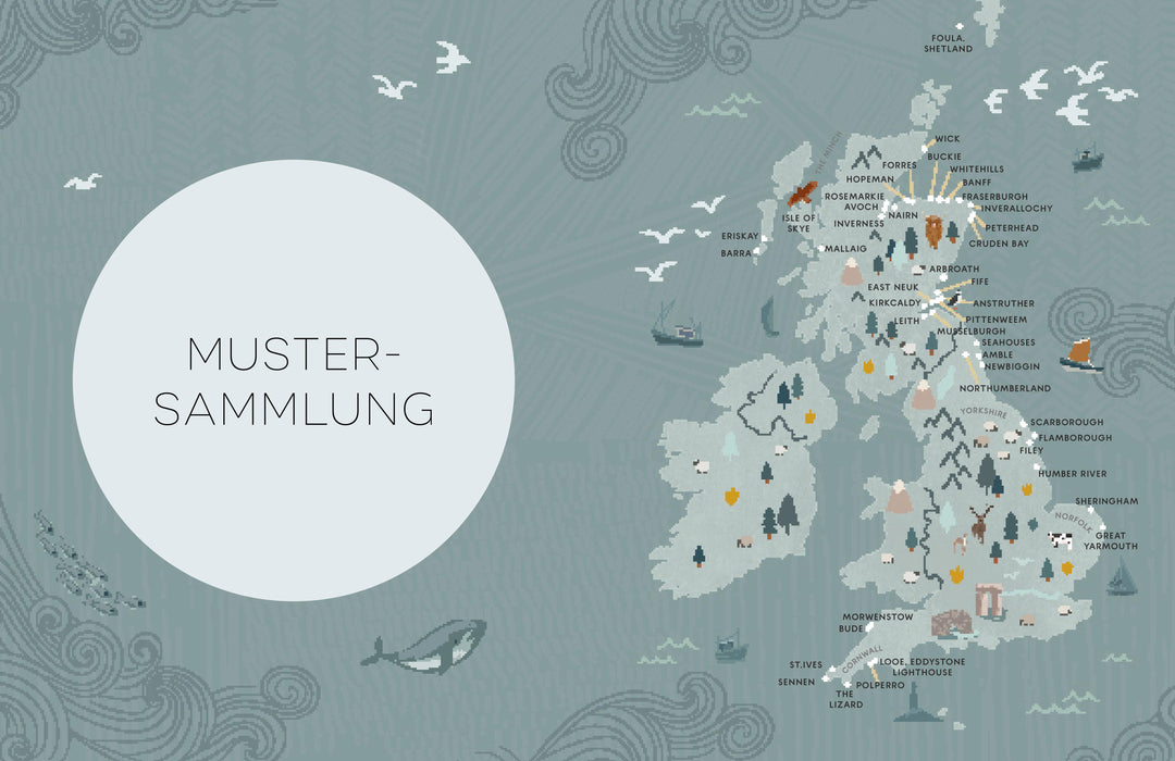 Ganseys. 150 Strickmuster und 10 Modelle inspiriert vom traditionellen Fisch...