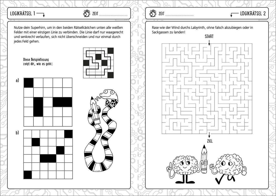 Der große Logiktest für Kinder - Stell dein Hirn auf die Probe! | Moore, Gareth