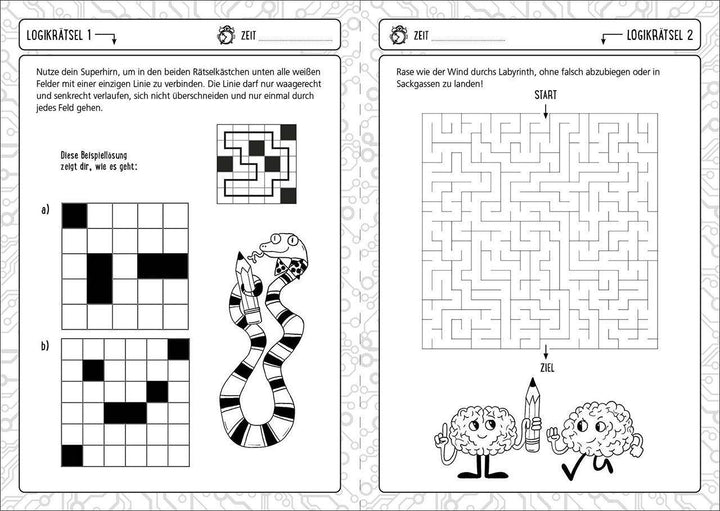 Der große Logiktest für Kinder - Stell dein Hirn auf die Probe! | Moore, Gareth