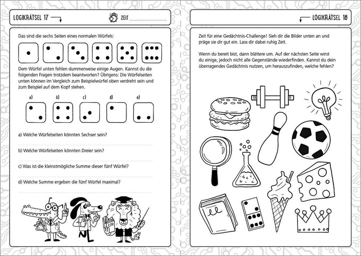 Der große Logiktest für Kinder - Stell dein Hirn auf die Probe! | Moore, Gareth