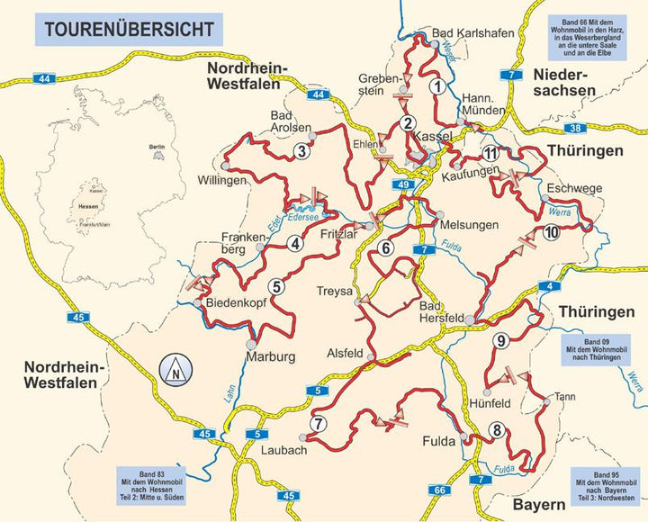 Mit dem Wohnmobil nach Hessen | Scharla-Dey, Anette | Tschauner, Franz Peter