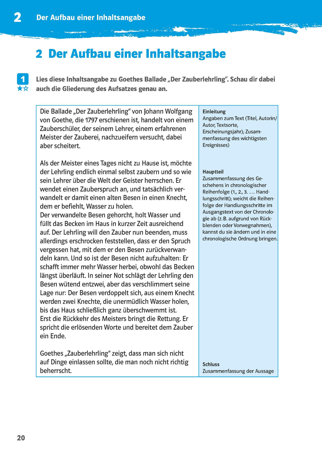 10-Minuten-Training Deutsch Aufsatz Inhaltsangabe 6. - 8. Klasse | -