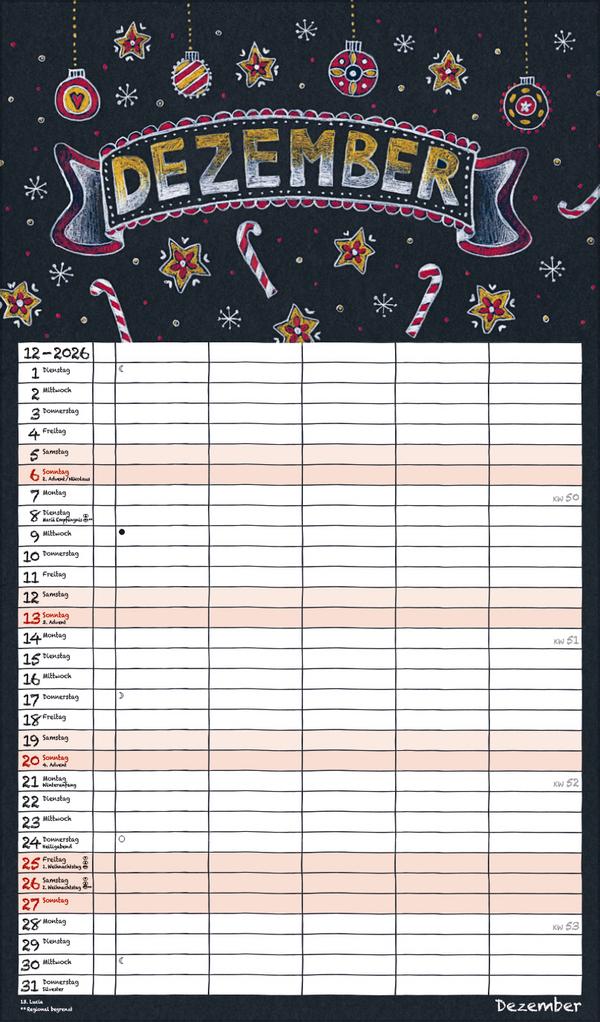 Lovely Chalk Timer 2026 | -