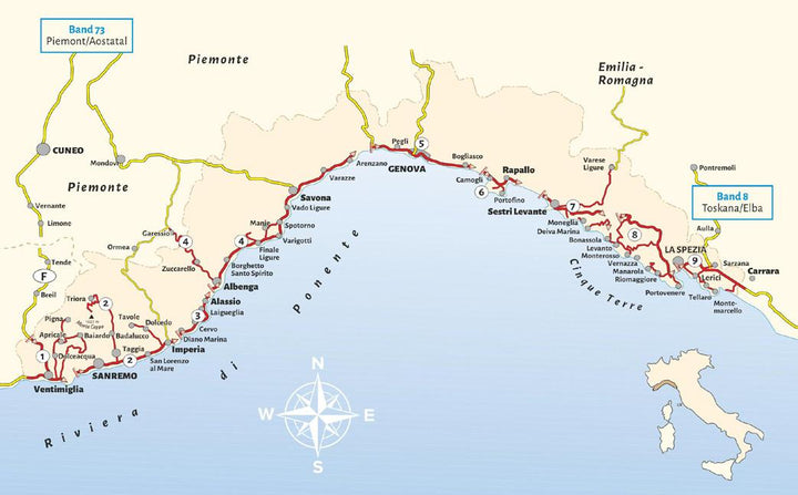 Entdeckertouren mit dem Wohnmobil Ligurien | Gréus, Ralf