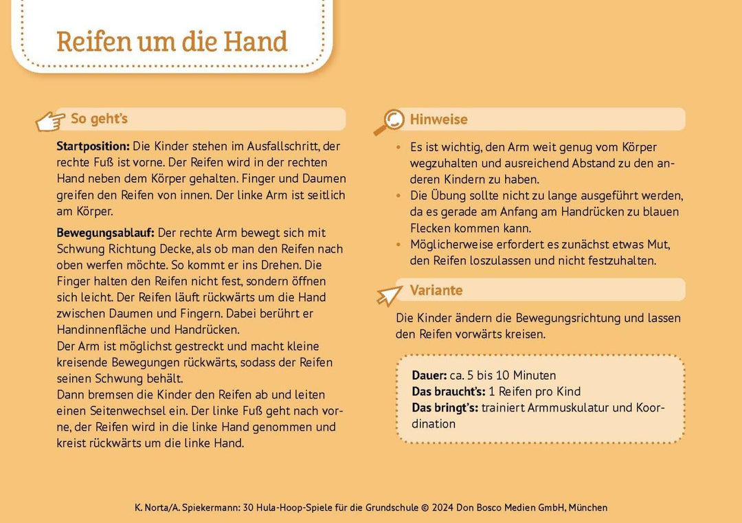 30 Hula-Hoop-Spiele für die Grundschule | Norta, Kristina