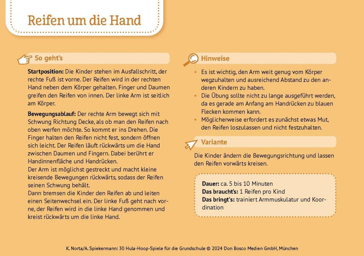 30 Hula-Hoop-Spiele für die Grundschule | Norta, Kristina