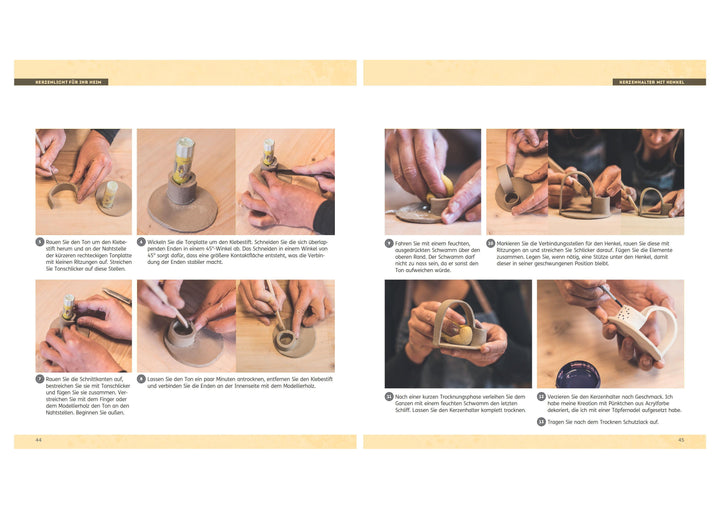 Töpfern leicht gemacht - ohne Scheibe mit selbsthärtendem Ton | Cambot, Sarah