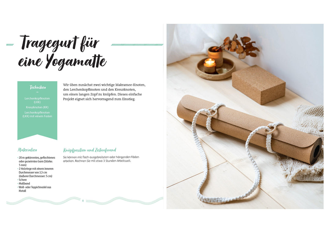 Makramee für Anfänger*innen. Die wichtigsten Knoten & Knüpftechniken in 10 e...