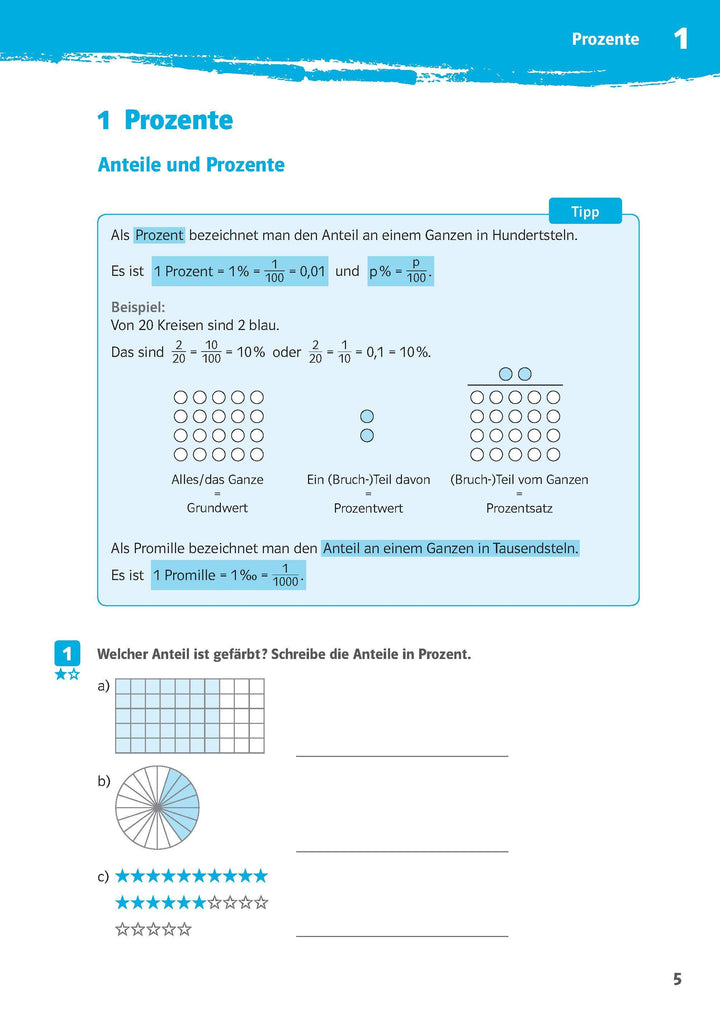 10-Minuten-Training Prozente und Zinsen. Mathematik 6.-8. Klasse | -