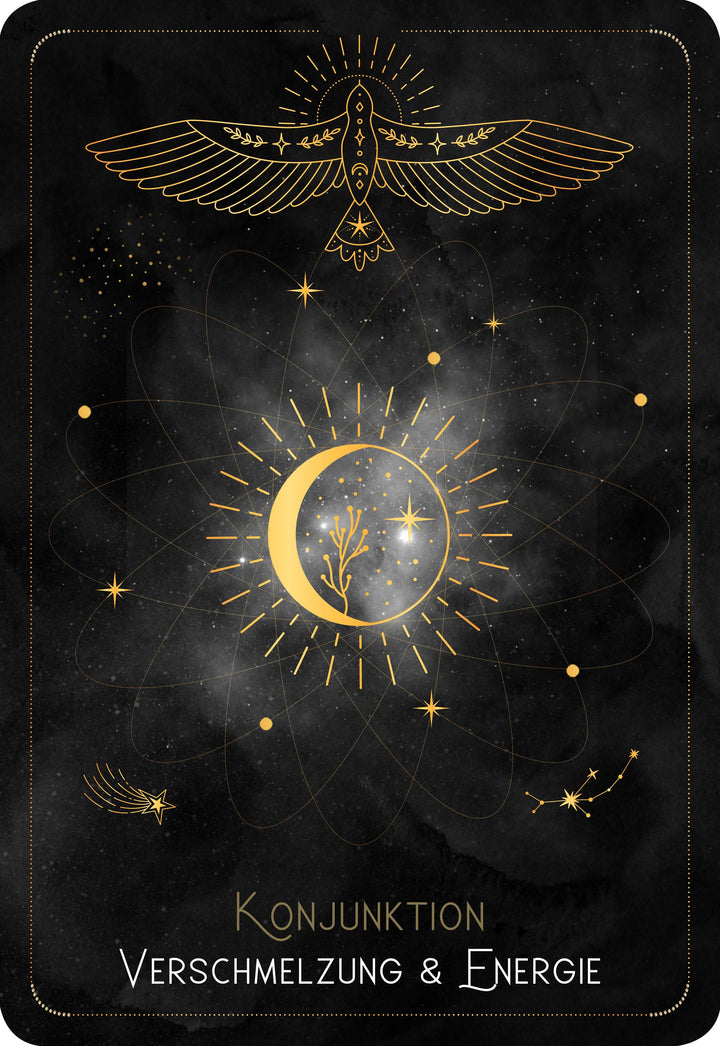 Astro-Cards - Luxury Edition - Box u. Karten mit Goldprägung/Goldschnitt, li...