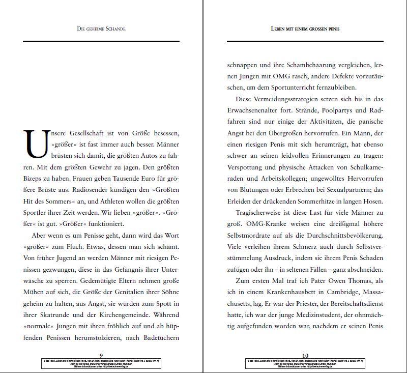 Leben mit einem großen Penis | Jacob, Richard | Thomas, Owen