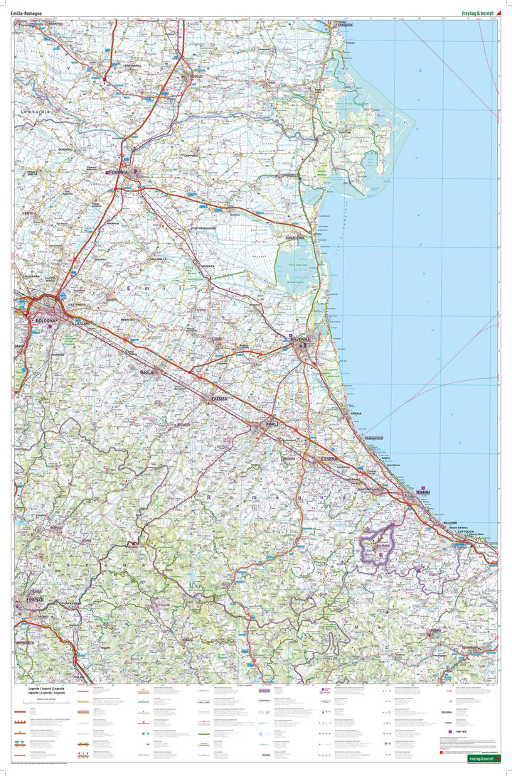 freytag & berndt Straßenkarte Emilia-Romagna 1:150.000 | -