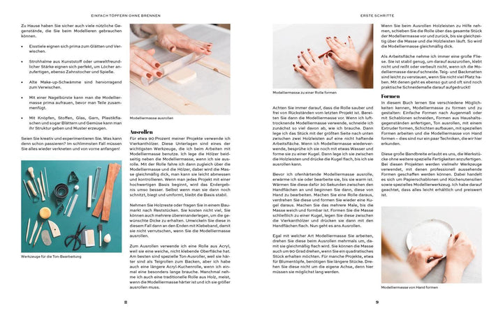 Einfach Töpfern ohne Brennen | Stone, Francesca