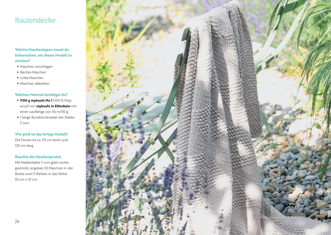 Kuschelige Decken und Plaids stricken und häkeln | Emma Kaspar | Myboshi | K...