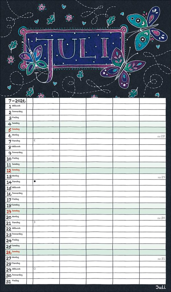 Lovely Chalk Timer 2026 | -