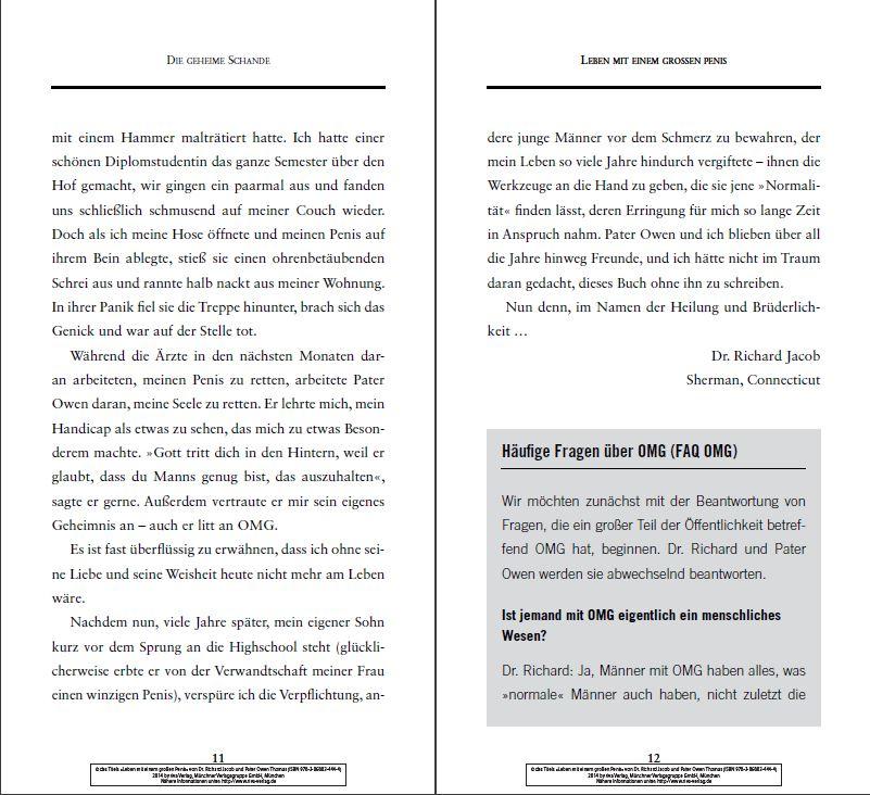 Leben mit einem großen Penis | Jacob, Richard | Thomas, Owen