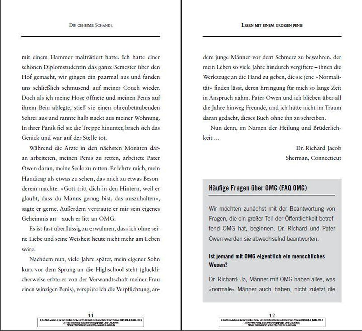 Leben mit einem großen Penis | Jacob, Richard | Thomas, Owen